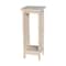 International Concepts Rectangle 30 in Mission Plant Stand, 12 W, 12 L, 30 in H, Wood, Unfinished 3070 - alternate 1